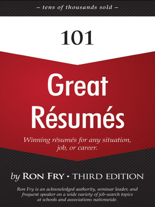 Title details for 101 Great Résumés by Ron Fry - Available